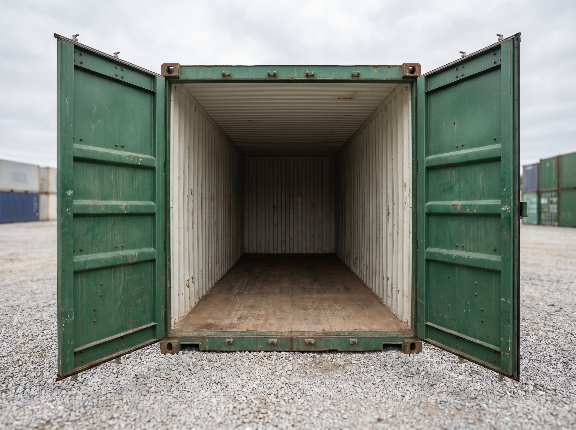 40ft used shipping container for sale — 40ft Used Wind & Watertight (WWT) Shipping Container delivered nationwide by CargoVault Containers thumbnail 2